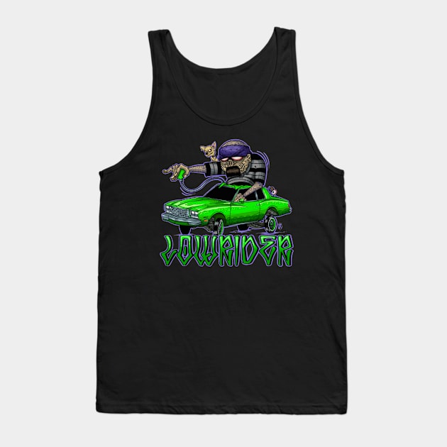 Lowrider vatos monster Tank Top by Il villano lowbrow art